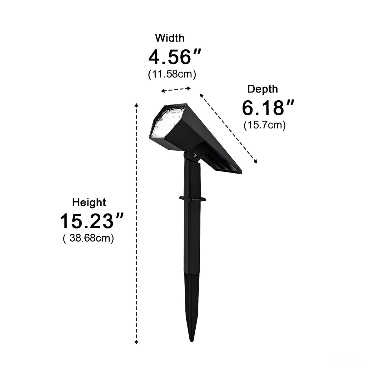 Solar-Powered LED Accent Light for Yards, Patios & Gardens – Directional Ground or Wall Mount | Thomler