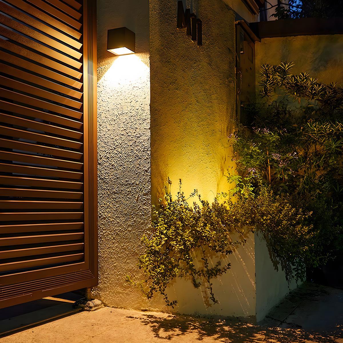 Wall Light Cast Aluminium 12W IP65 Outdoor Facade Patio Up Down Sconce Warm White Waterproof Garden Lighting | Thomler
