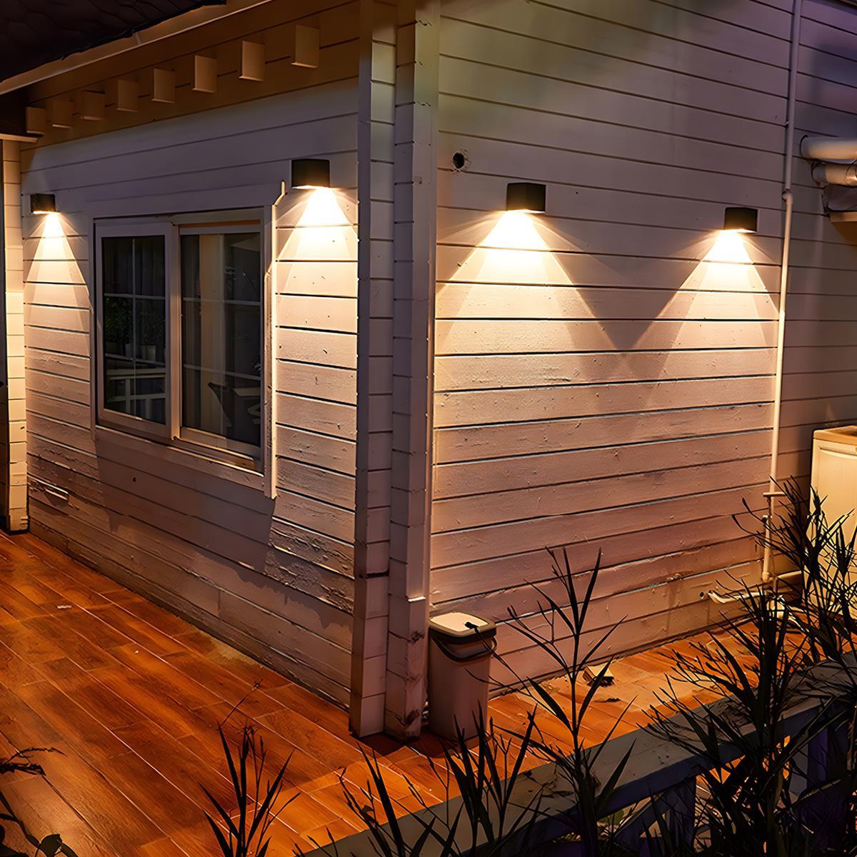 Wall Light Cast Aluminium 12W IP65 Outdoor Facade Patio Up Down Sconce Warm White Waterproof Garden Lighting | Thomler