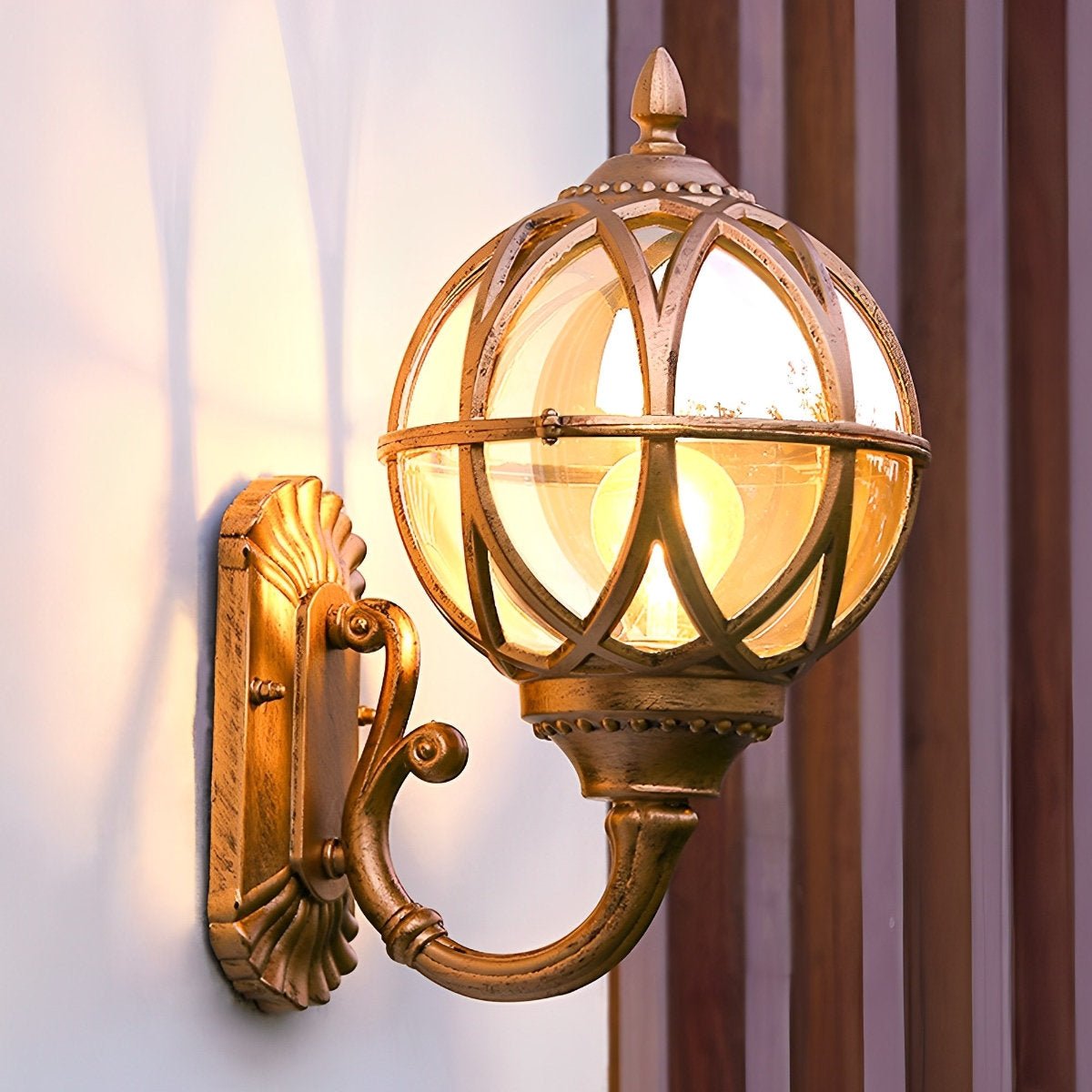 Wall Light Aluminum 12.6 in Vintage Outdoor Black Balcony Porch Pathway Lighting | Thomler