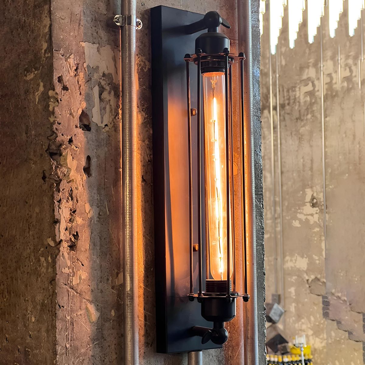 Wall Sconce Iron LED 18.5 in Warm White Indoor Lighting Vintage Industrial Decor Hallway Living Room Bedroom Kitchen Bathroom | Thomler