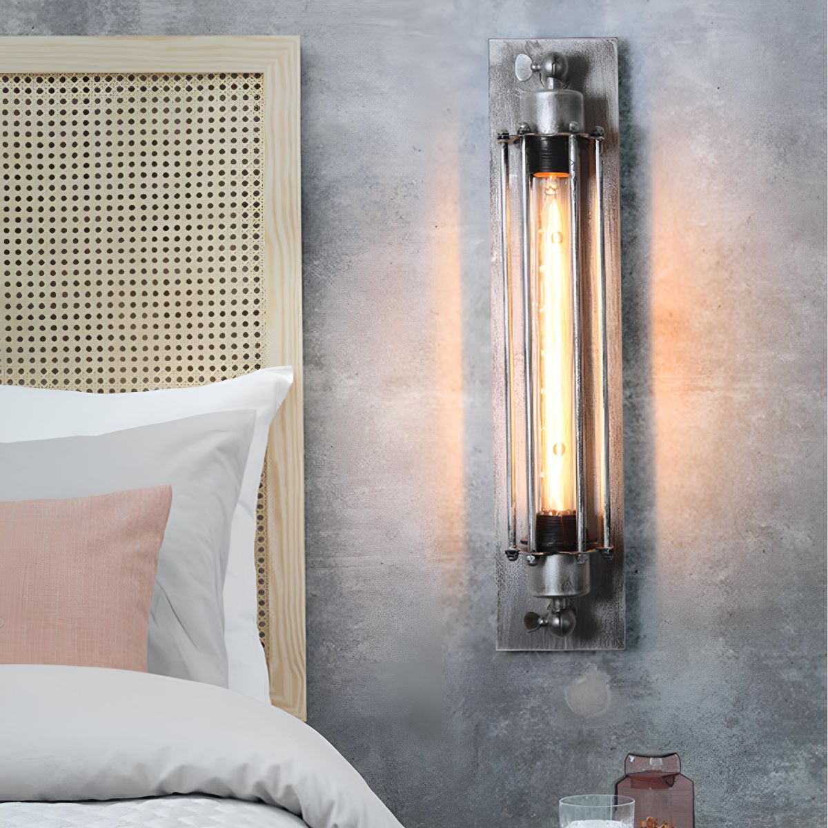 Wall Sconce Iron LED 18.5 in Warm White Indoor Lighting Vintage Industrial Decor Hallway Living Room Bedroom Kitchen Bathroom | Thomler