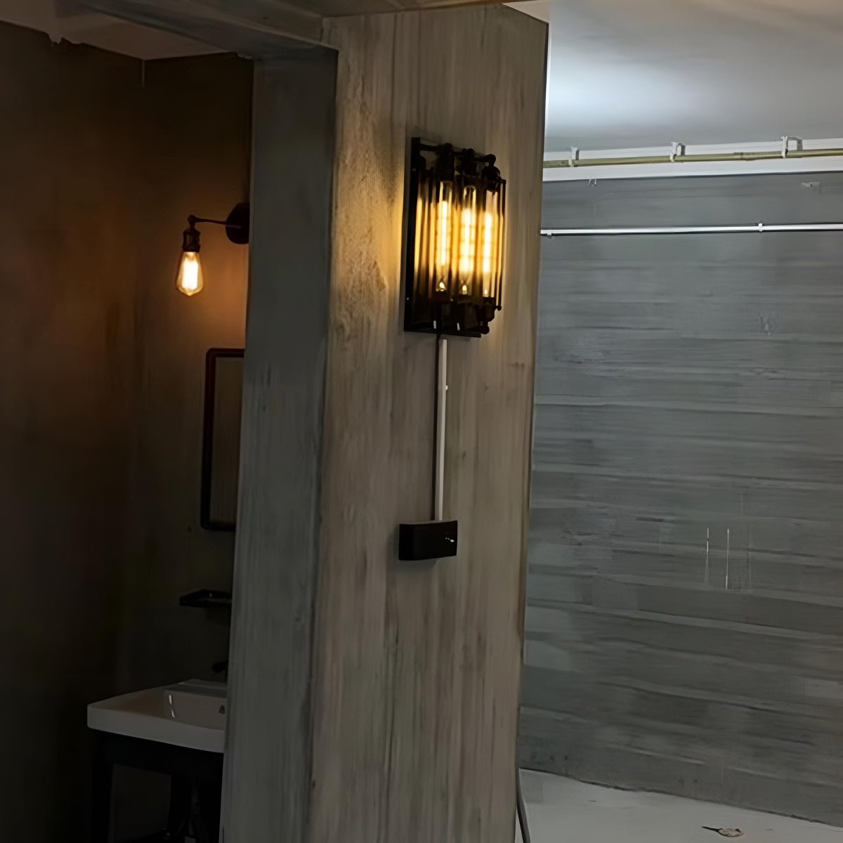 Wall Sconce Iron LED 18.5 in Warm White Indoor Lighting Vintage Industrial Decor Hallway Living Room Bedroom Kitchen Bathroom | Thomler