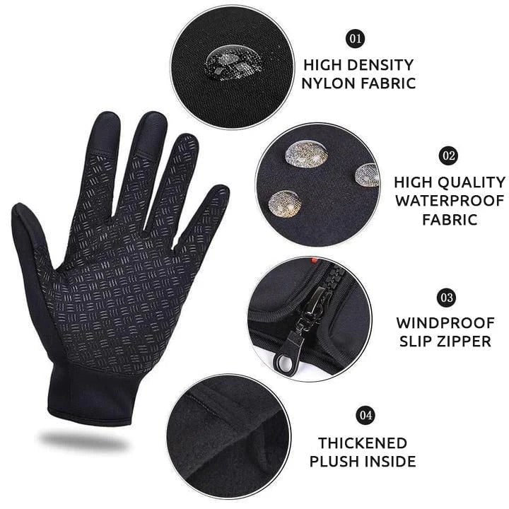 Insulated Touchscreen Gloves with Waterproof Shell and Textured Grip | Thomler