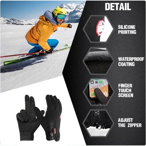 Insulated Touchscreen Gloves with Waterproof Shell and Textured Grip | Thomler