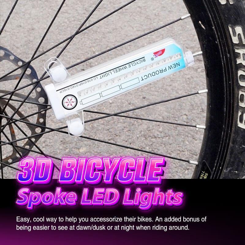 RGB Bike Wheel Spoke Light with 32 Animated Patterns – Motion-Activated Side Visibility for Night Cycling | Thomler