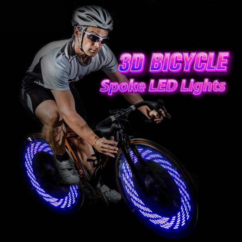 RGB Bike Wheel Spoke Light with 32 Animated Patterns – Motion-Activated Side Visibility for Night Cycling | Thomler