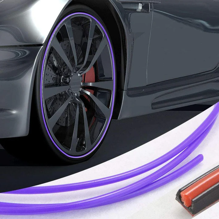 Adhesive Wheel Rim Guard Strip – Rubber Edge Protector Tape for Car Rims, Curb Rash Prevention, 26 ft Roll, DIY Install, Universal Fit for | Thomler