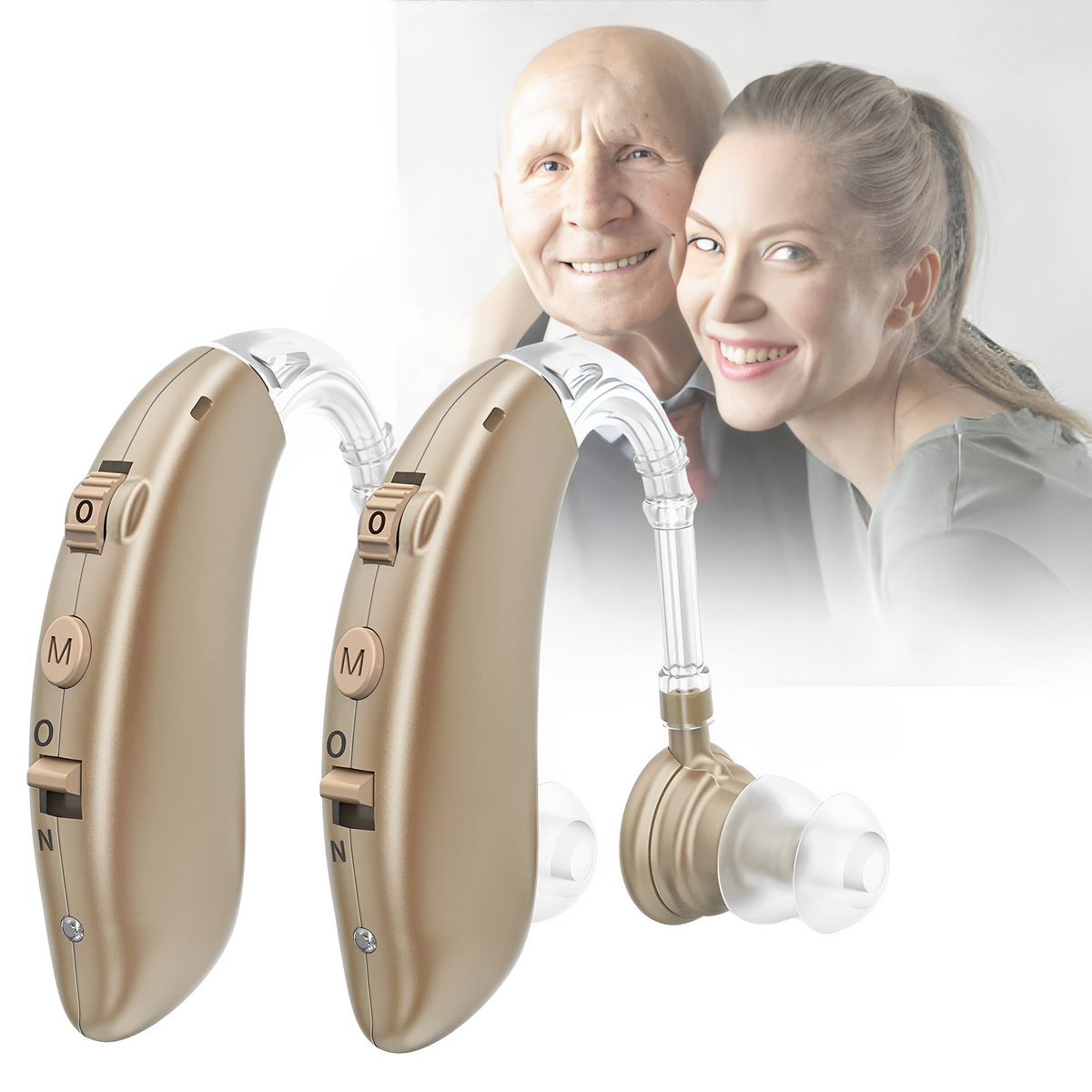 USB Rechargeable BTE Sound Amplifier with Adaptive Noise Filtering Technology for Daily Clarity & Comfort | Thomler