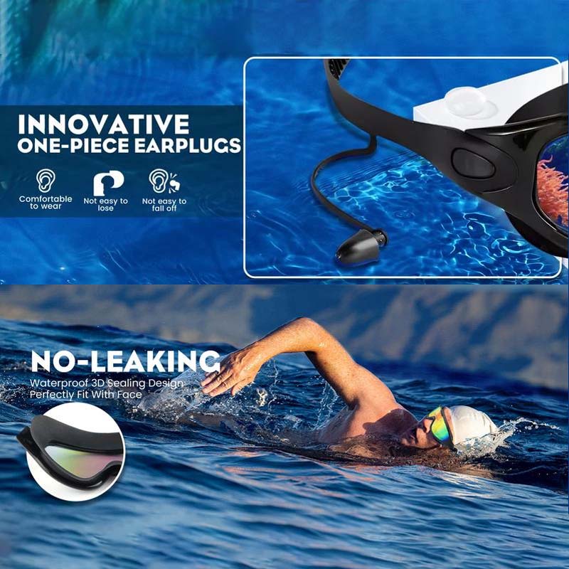 Premium Silicone Swimming Goggles with Panoramic Vision & Anti-Fog Lenses for Adults | Pool & Open Water | Unisex Fit | Thomler