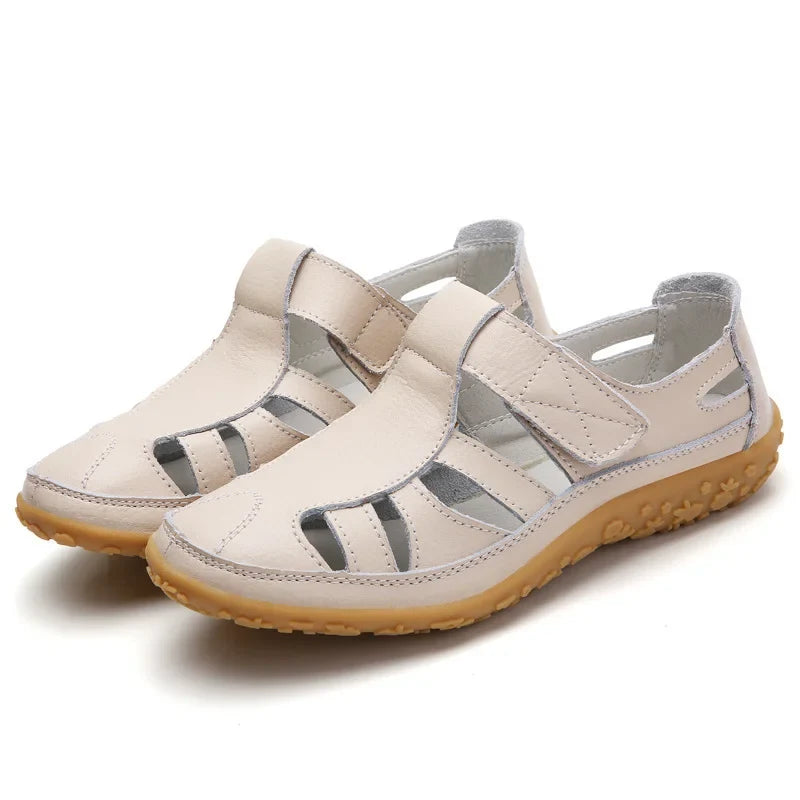 Women's Orthopedic Sandals with Arch Support & Cushioning – Slip-Resistant Cut-Out Design for All-Day Wear, Plantar Fasciitis Relief | Thomler