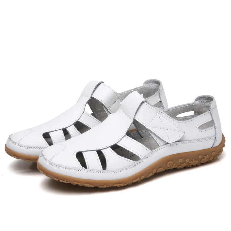 Women's Orthopedic Sandals with Arch Support & Cushioning – Slip-Resistant Cut-Out Design for All-Day Wear, Plantar Fasciitis Relief | Thomler