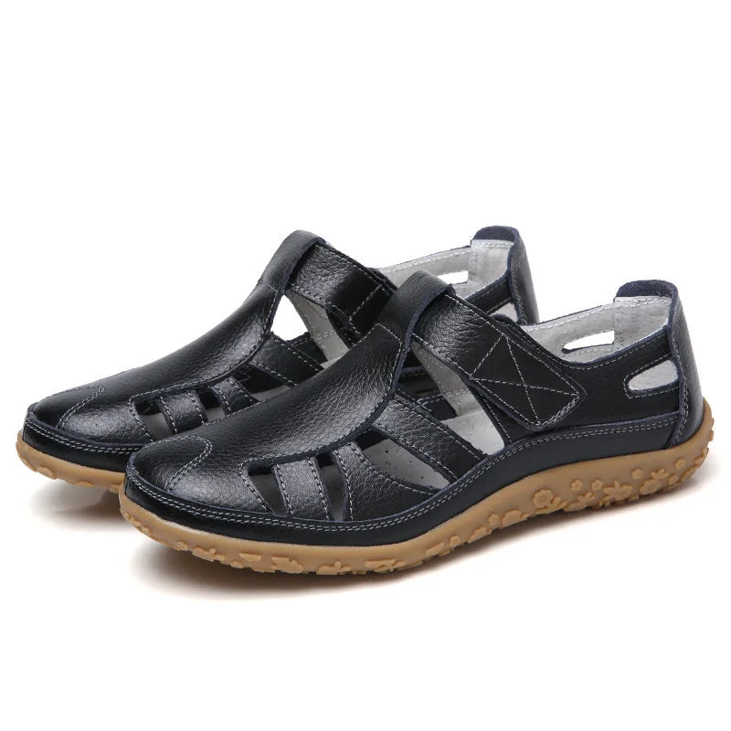 Women's Orthopedic Sandals with Arch Support & Cushioning – Slip-Resistant Cut-Out Design for All-Day Wear, Plantar Fasciitis Relief | Thomler