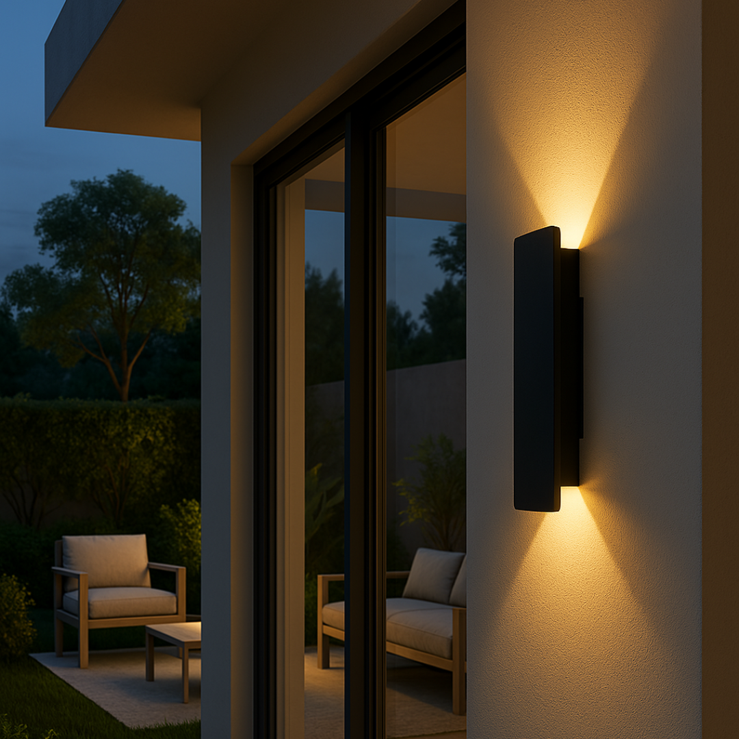 Outdoor LED Wall Light - Weatherproof Aluminum Sconce for Porch, Patio & Garden Entrance | Thomler