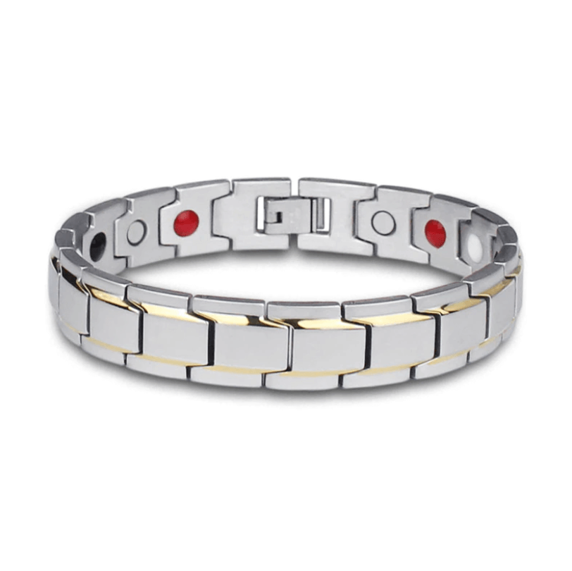 Premium Steel Wellness Band with Magnetic Therapy Elements for Daily Comfort & Style | Thomler