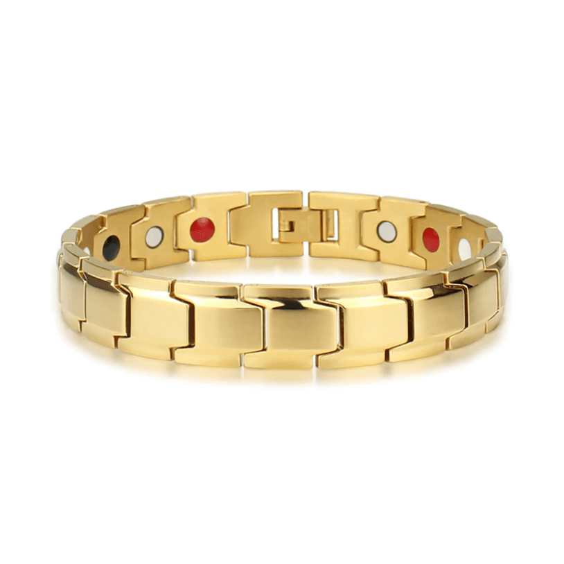 Stainless Steel Wellness Bracelet with Embedded Magnets for Daily Comfort & Style | Men's & Women's Accessory for Active Living | Thomler
