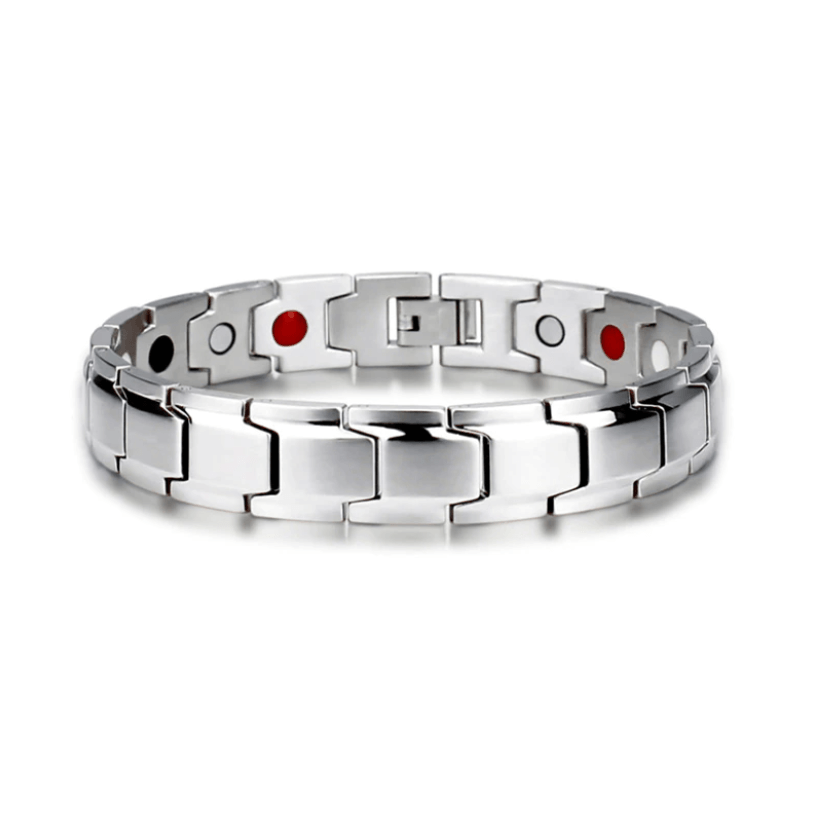 Stainless Steel Wellness Bracelet with Embedded Magnets for Daily Comfort & Style | Men's & Women's Accessory for Active Living | Thomler
