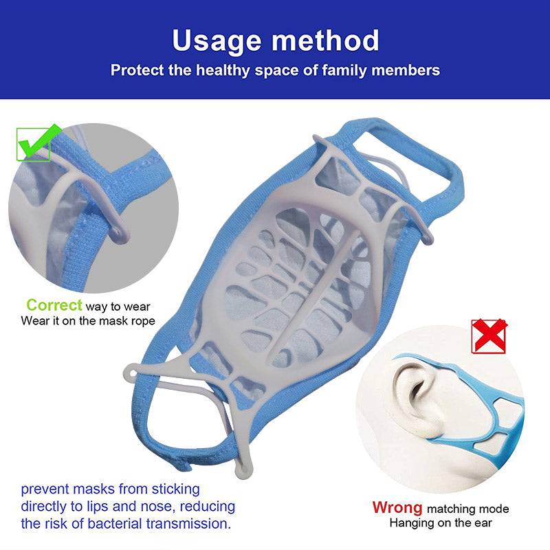 Internal Face Cover Support Frame for Comfortable Breathing & Lipstick Protection | Thomler