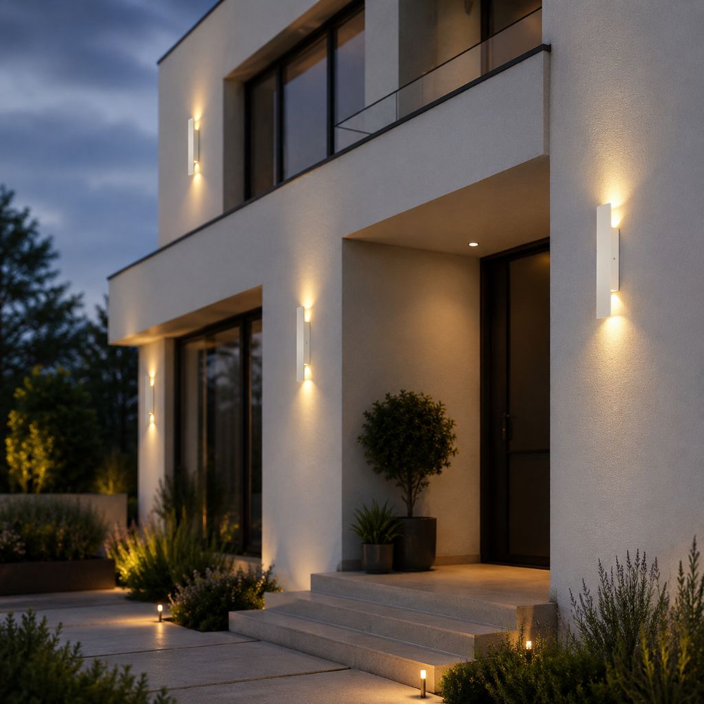 Outdoor LED Wall Light Fixture Aluminum Waterproof Sconce for Patio Garden Entryway Modern Exterior Lighting 6W 18W 24W | Thomler
