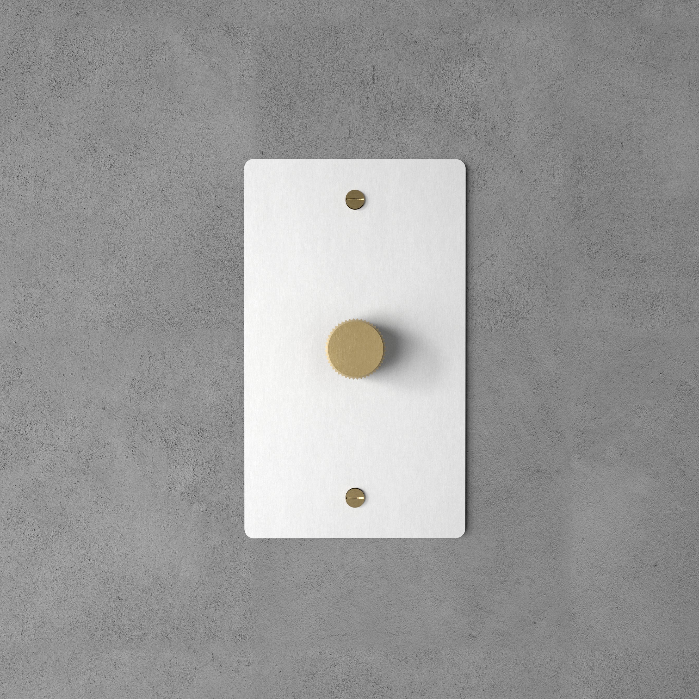 Dimmer Switch Brass Rotary Knob Stepless Indoor Wall Lighting Control Modern Home Decor Panel | Thomler
