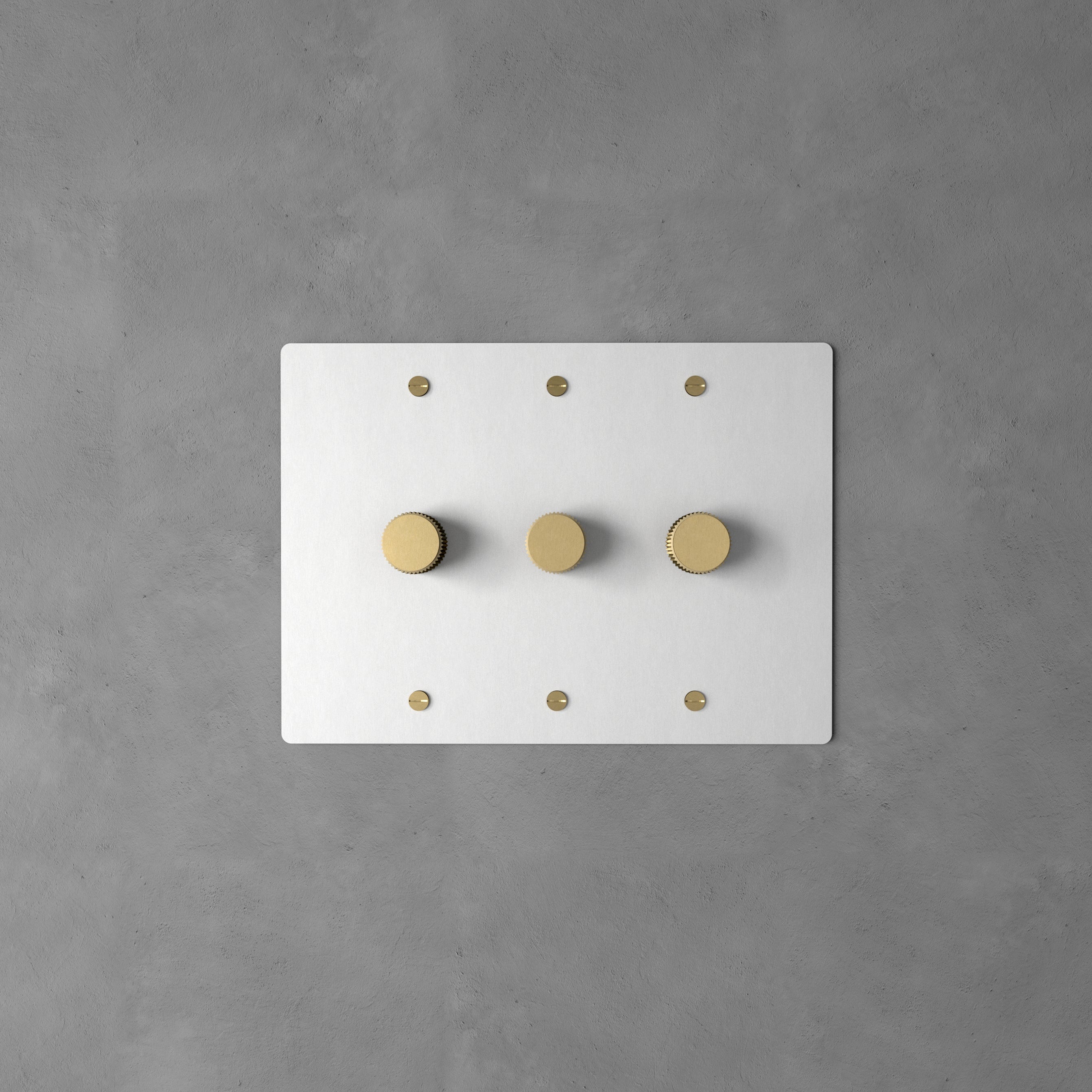 Dimmer Switch Brass Rotary Knob Stepless Indoor Wall Lighting Control Modern Home Decor Panel | Thomler