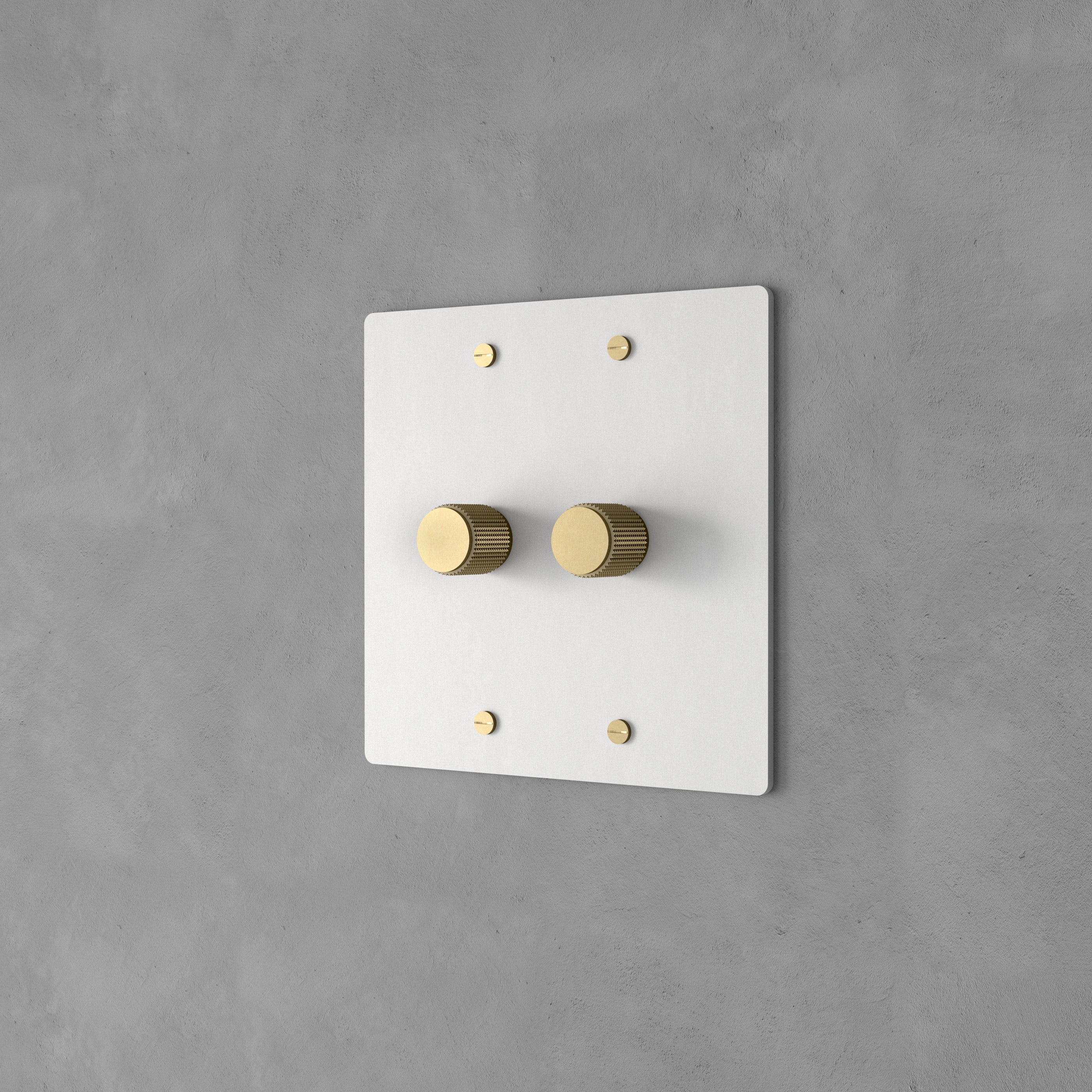 Dimmer Switch Brass Rotary Knob Stepless Indoor Wall Lighting Control Modern Home Decor Panel | Thomler