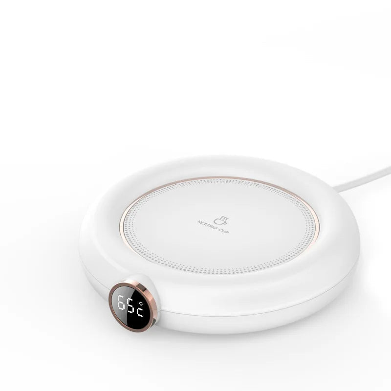 USB Beverage Heating Plate with Digital Temp Display for Coffee Tea & Milk | Thomler