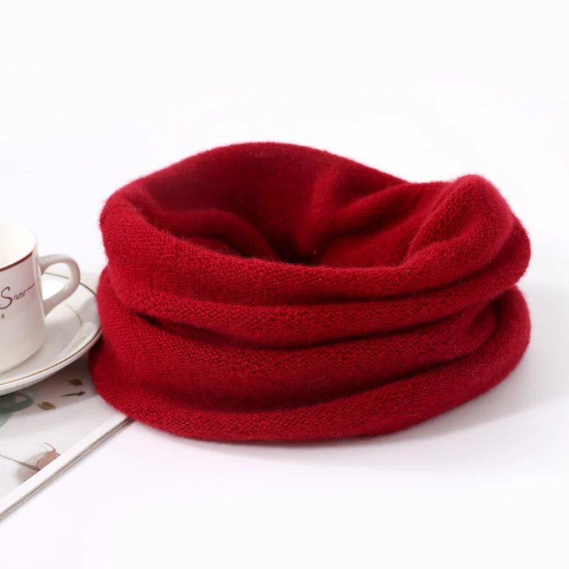 Soft Wool Neck Warmer with Pullup Coverage for Women | Cold Weather Face Guard & Ear Protector | Thomler