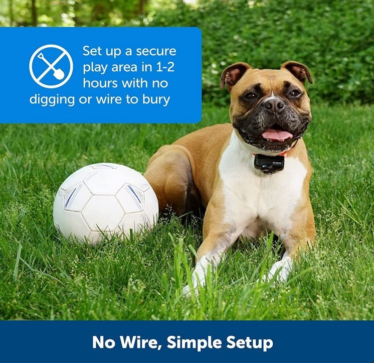 GPS-Free Pet Containment System with Rechargeable Receiver Collar for Dogs 10-110 lb | Thomler