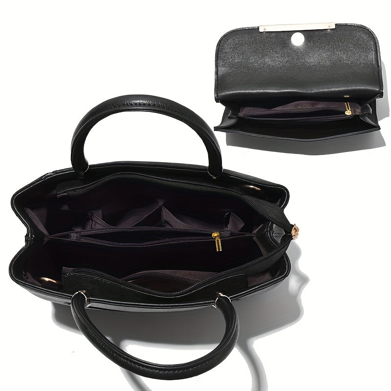 Dual-Bag Combo with Shoulder Tote & Compact Messenger for Women – Everyday Versatility & Multi-Pocket Storage | Thomler