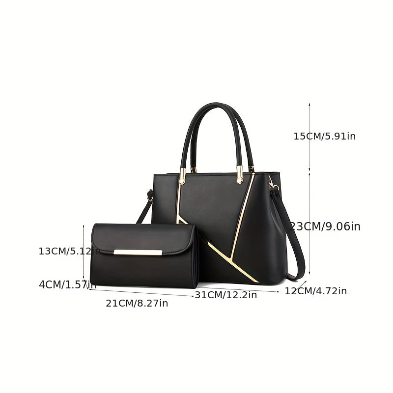 Dual-Bag Combo with Shoulder Tote & Compact Messenger for Women – Everyday Versatility & Multi-Pocket Storage | Thomler