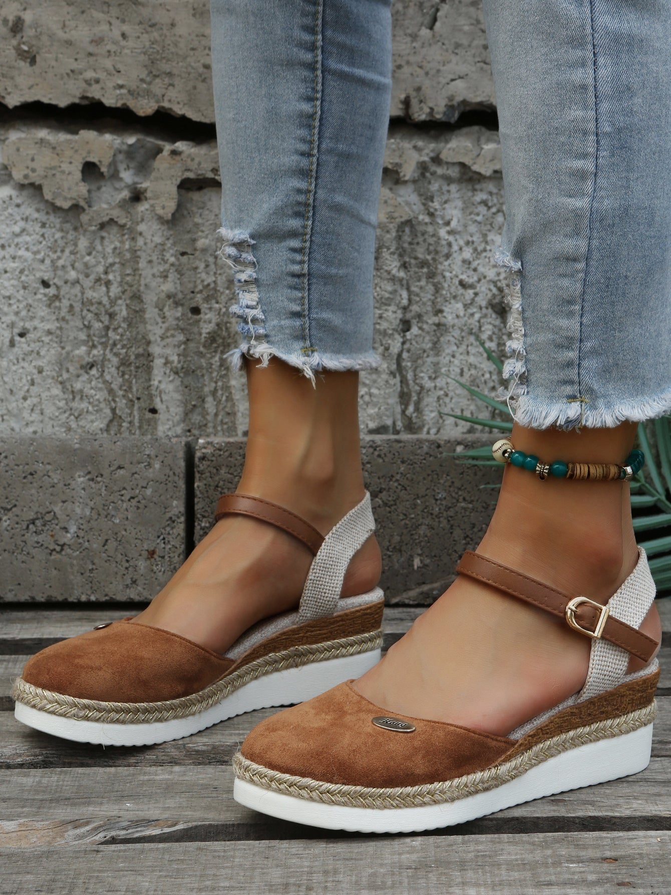 Orthopedic Platform Sandals for Women with Arch Support – Lightweight Espadrille Wedge Slip-On Shoes for All-Day Comfort | Thomler
