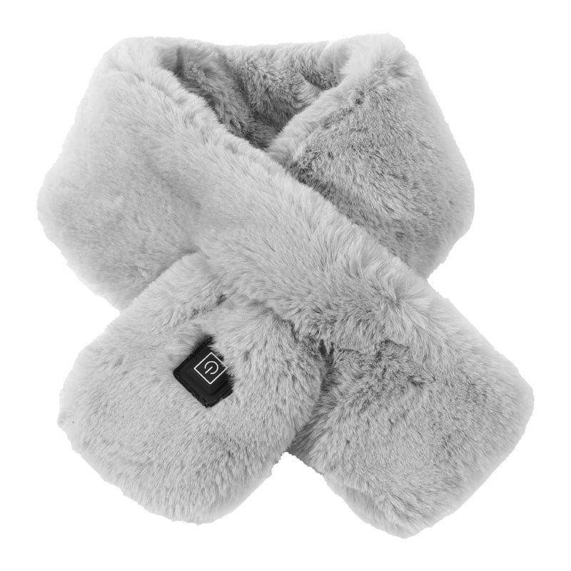 Electric Heated Neck Wrap with Faux Fur and 3-Level Temperature Control for Women & Men | Thomler