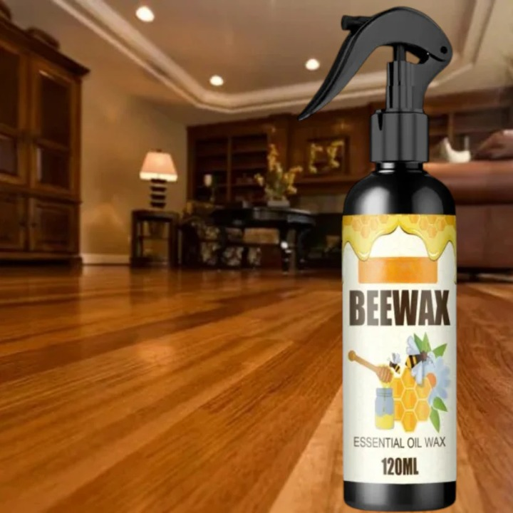 Natural Wood & Leather Conditioning Spray with Beeswax for Furniture, Floors & Surfaces | Non-Toxic Polish | Thomler