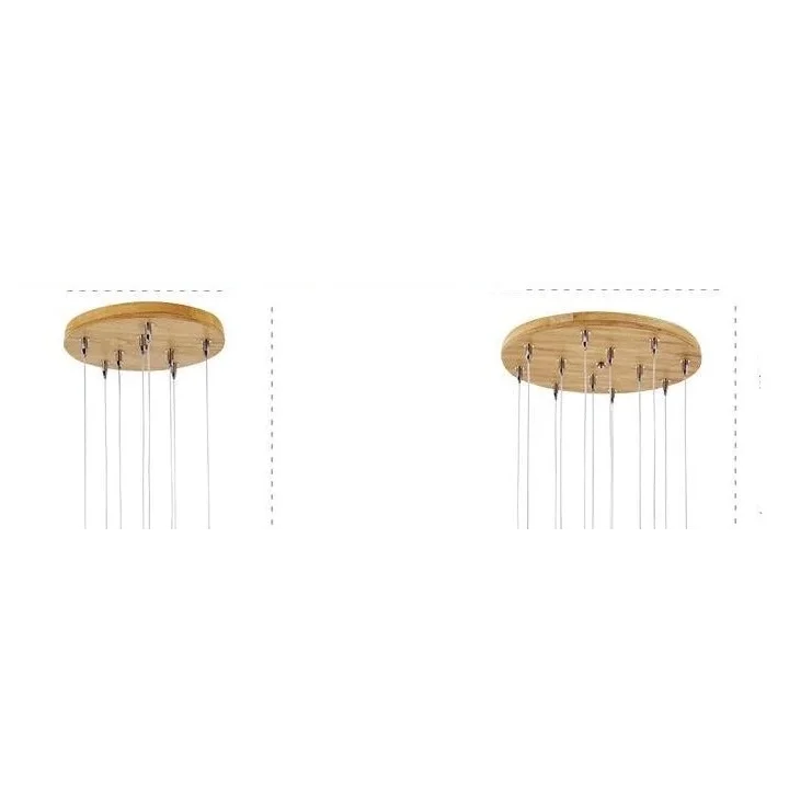 Pendant Light Wood Sphere 3.9 in Walnut Ceiling Dining Room Kitchen Island Hanging Cluster Adjustable Cable | Thomler