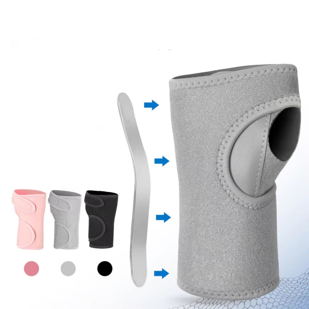 Metal-Reinforced Wrist Brace with Adjustable Compression Straps for Carpal Support, Left or Right Hand | Thomler
