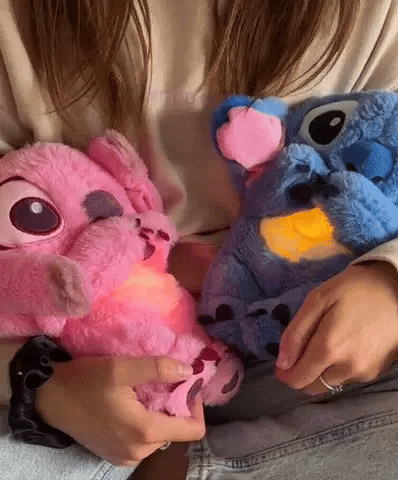Breathing Plush Companion with Night Light and Calming Sounds for Sleep & Relaxation | Soft Cuddly Toy for Kids & Adults | Thomler
