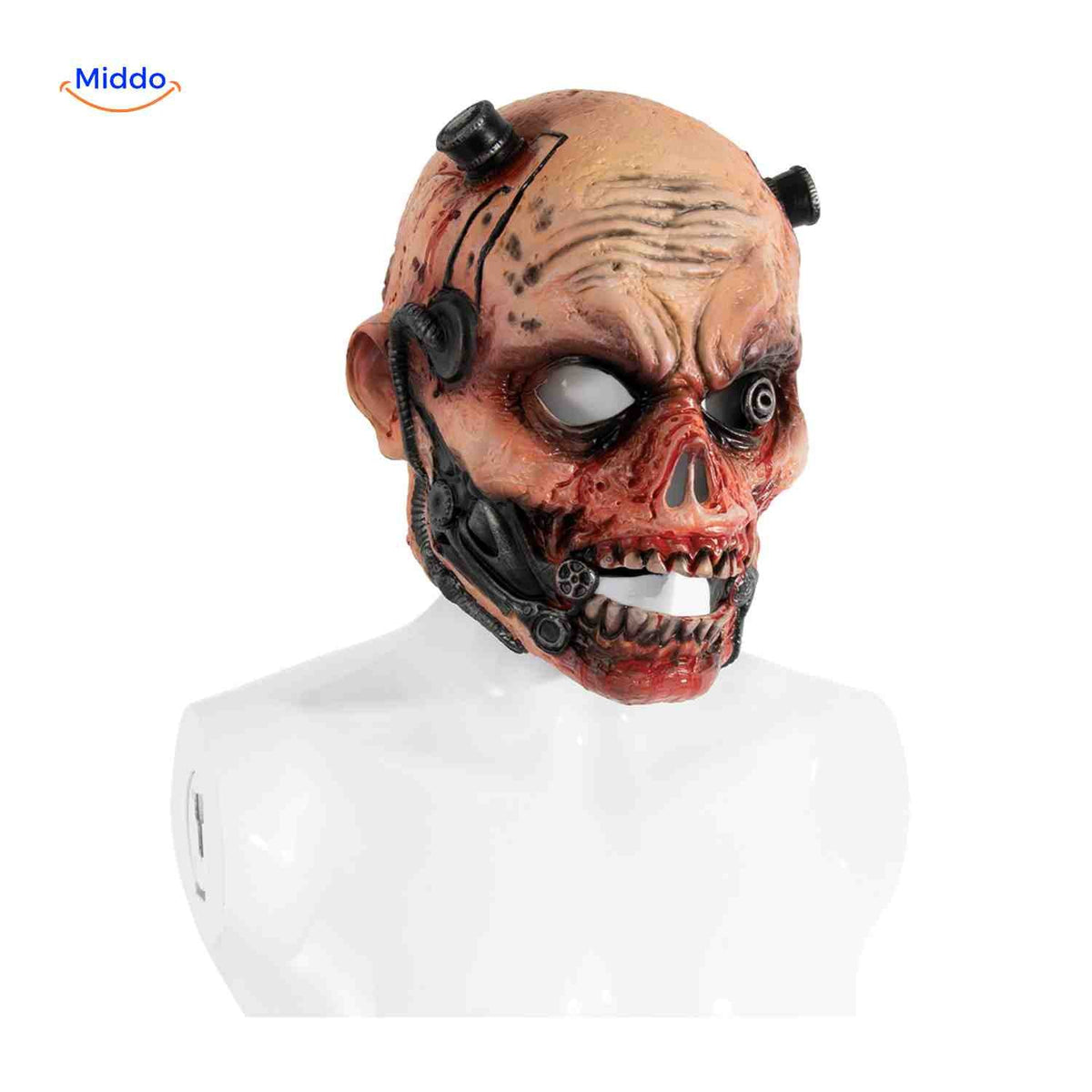 Cyborg Zombie Mask – Ultra-Realistic Halloween Horror Disguise with 3D Details & Ventilated Eyeholes | Thomler