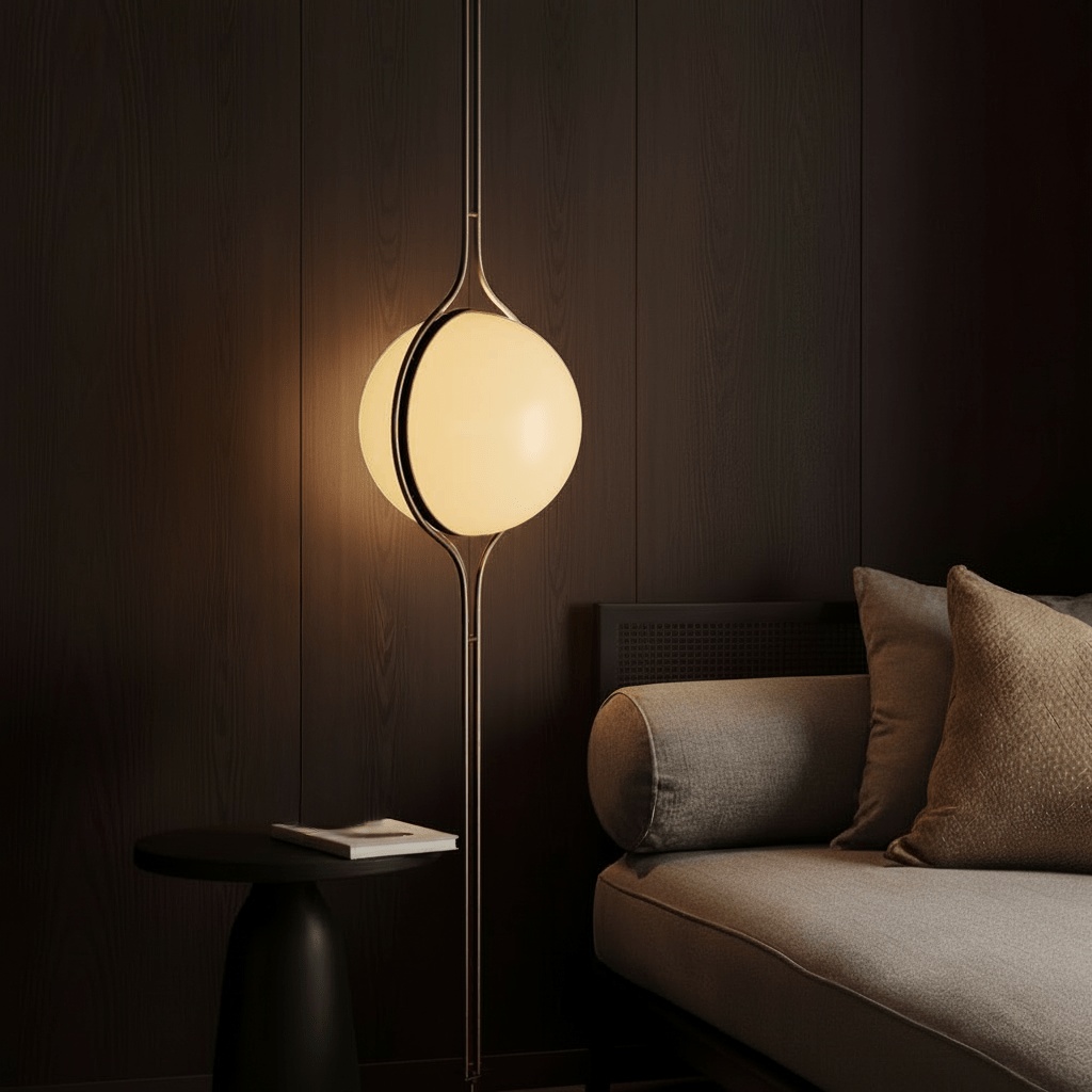 Floor Lamp Acrylic Vertical Light Column 250.0–280.0 cm Modern Living Room Ambient Lighting Sculptural Indoor Standing Lamp | Thomler