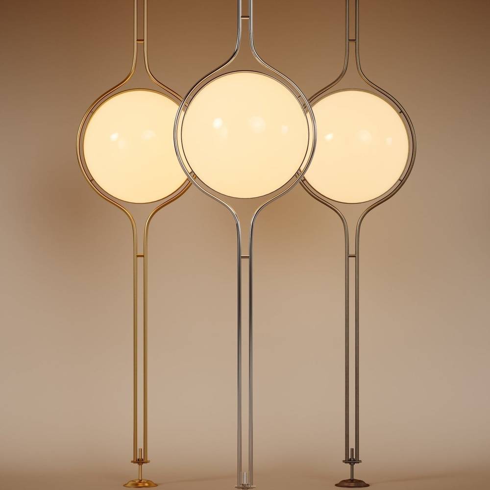 Floor Lamp Acrylic Vertical Light Column 250.0–280.0 cm Modern Living Room Ambient Lighting Sculptural Indoor Standing Lamp | Thomler