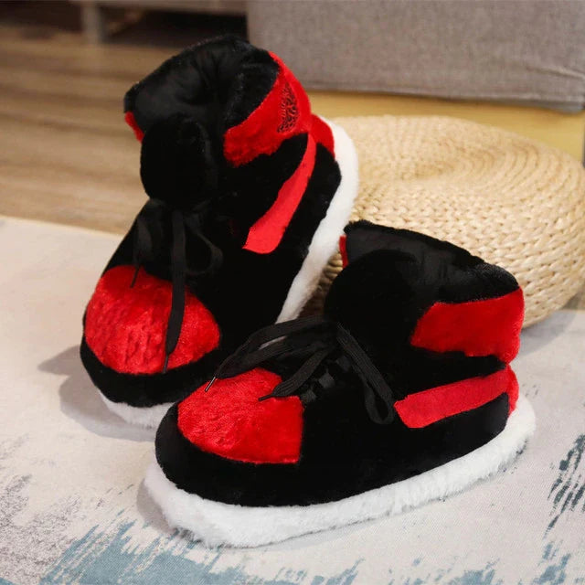 Plush Sneaker Slippers with Non-Slip Sole – Warm Indoor Footwear for Men, Women & Kids | Thomler
